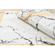 ANDRE 1126 washing carpet Marble, greek anti-slip - white / gold
