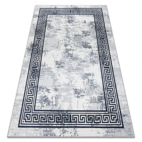 ANDRE 1189 pranje tepiha Mramor, grčki protuklizna - crno / bijelim