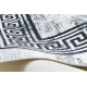 ANDRE 1189 πλύσιμο χαλί Μάρμαρο, ελληνικά αντιολισθητικό - μαύρο / λευκό