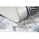 ANDRE 1189 tapijt wasbaar marmer, grieks antislip - zwart / wit