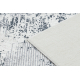 Моющийся ковер ANDRE 1189 Мрамор, греческий нескользящий - черный / белый