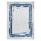 Tapis lavable ANDRE 1213 Grec vintage antidérapant - blanc / bleu