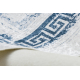 Alfombra lavable ANDRE 1213 Griego vintage antideslizante - blanco / azul