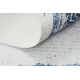 ANDRE 1213 umývací koberec Grécky vintage protišmykový - biely / modrý