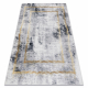 ANDRE 1065 mazgāšanas paklājs Rāmis vintage pretslīdēšana - pelēks / zelts