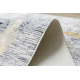 ANDRE 1065 umývací koberec vzor rámu, vintage protišmykový - sivá / zlato