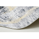 ANDRE 1065 mosható szőnyeg Keret vintage csúszásgátló - szürke / arany