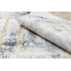 ANDRE 1065 mazgāšanas paklājs Rāmis vintage pretslīdēšana - pelēks / zelts