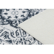ANDRE 1072 Tapete Roseta, vintage antiderrapante - branco / preto
