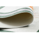 ANDRE 1088 tapijt wasbaar Abstractie kader antislip - wit / groente
