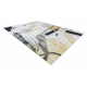 Tapis lavable ANDRE 1097 Abstraction antidérapant - blanc / jaune