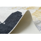 ANDRE 1097 mazgāšanas paklājs Abstrakcija pretslīdēšana - balts / dzeltens