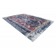 ANDRE 1136 umývací koberec orientálne vintage protišmykový - bordó / modrý