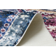 ANDRE 1136 umývací koberec orientálne vintage protišmykový - bordó / modrý