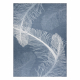 ANDRE 1148 πλύσιμο χαλί Φτερά, εκλεκτό αντιολισθητικό - μπλε