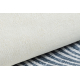 ANDRE 1148 washing carpet Feathers, vintage anti-slip - blue