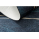 ANDRE 1170 umývací koberec Listy, geometrický protišmykový - modrý
