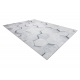 ANDRE 1180 tæppe skal vaskes Honeycomb, sekskant 3D skridsikker - grå