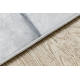ANDRE 1180 umývací koberec Voština, šesťuholník 3D protišmykový - sivý