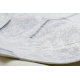 Килим за пране ANDRE 1180 Пчелна пита, шестоъгълник 3D неплъзгащ се - сив