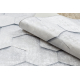 ANDRE 1180 pranje tepiha Uzorak saća, šesterokut 3D protuklizna - siva