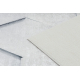 Моющийся ковер ANDRE 1180 Соты, шестигранник 3D нескользящий - серый