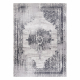 ANDRE 1187 tapijt wasbaar Ornament, vintage antislip - zwart / witrand