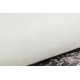 ANDRE 1187 πλύσιμο χαλί Στολίδι, εκλεκτό αντιολισθητικό - μαύρο / λευκό