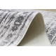 Alfombra lavable ANDRE 1187 Ornamento, vintage antideslizante - negro / blanco