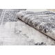 ANDRE 1187 mosható szőnyeg Dísz, vintage csúszásgátló - fekete / fehér