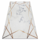 ANDRE 1220 vaske Teppe Marmor, geometriske antiskli - hvit