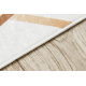 ANDRE 1220 umývací koberec Mramor, geometrický protišmykový - biely