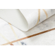 ANDRE 1220 Waschteppich Marmor, geometrisch Anti-Rutsch - weiß