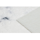 ANDRE 1220 tapijt wasbaar marmer, geometrisch antislip - wit