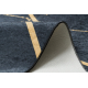 Dywan do prania ANDRE 1222 Marmur, geometryczny antypoślizgowy - czarny