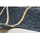 ANDRE mycí kobereček 1222 Mramor, geometrický protiskluz - černo