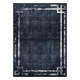 ANDRE 1486 tapijt wasbaar Kader vintage antislip - zwart / witrand