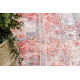 ANDRE 1684 mosható szőnyeg Keret vintage csúszásgátló - piros