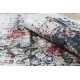ANDRE 1816D mazgāšanas paklājs ziedi vintage pretslīdēšana - balts / sarkans