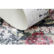 ANDRE mycí kobereček 1816D květiny vintage protiskluz - bílá / červený