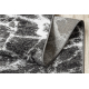 TAPIS DE COULOIR BCF MORAD Marmur Marbre anthracite / noir