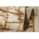 Löpare BCF MORAD Marmur Marmor beige / grått guld