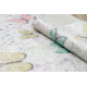 BAMBINO 1610 mycí kobereček Motýli pro děti protiskluz - krém