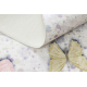 BAMBINO 1610 umývací koberec Motýle pre deti protišmykový - krém