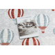 BAMBINO 1349 tapijt wasbaar Ballonnen, wolken voor kinderen antislip - grijs