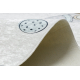 BAMBINO 1278 mosható szőnyeg tér űrrakéta gyerekeknek csúszásgátló - krém