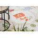 BAMBINO 1165 umývací koberec Zoologická záhrada pre deti protišmykový - béžová