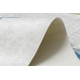 BAMBINO 1161 Waschteppich Eulen für Kinder Anti-Rutsch - grau
