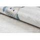 BAMBINO 1161 Waschteppich Eulen für Kinder Anti-Rutsch - grau