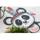 BAMBINO 1129 πλύσιμο χαλιών panda για παιδιά αντιολισθητική - κρέμα 